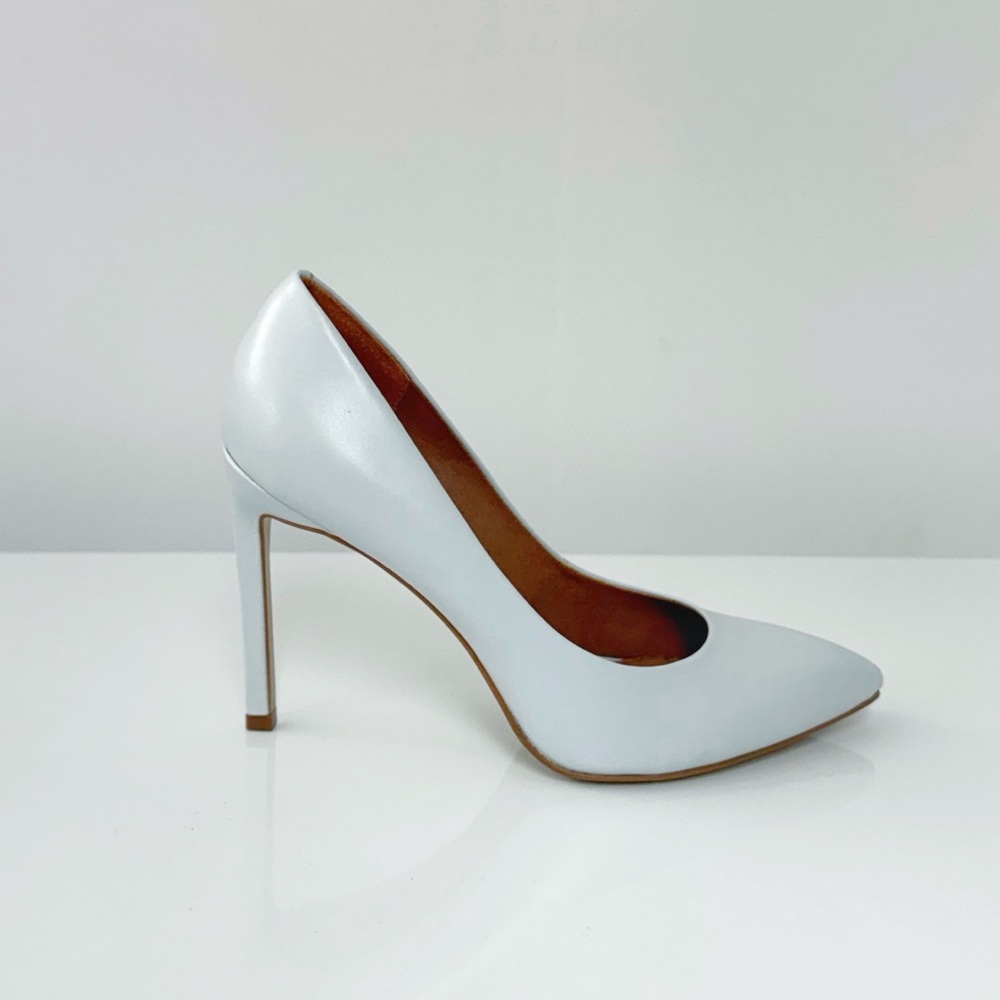 Aldo Genuine Leather Pastel Pale Blue Heels Stiletto Shoes US 8 | EU 38.5